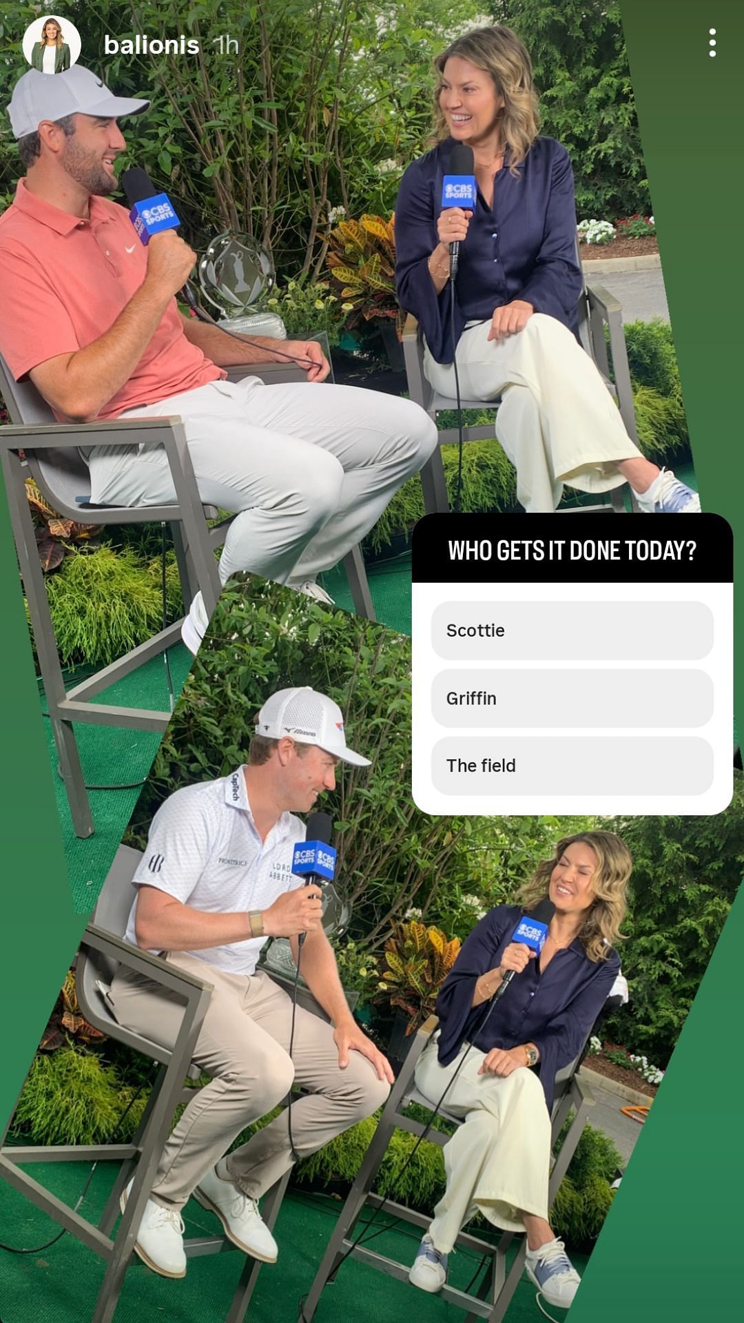 Amanda Balionis' story - Source- via @balionis on Instagram
